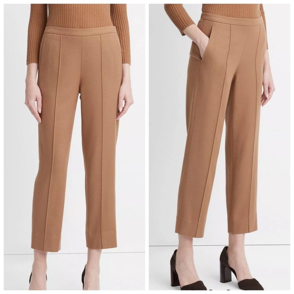 Vince woman’s front middle stich classic ankle pants mustard color size 10 - Picture 14 of 14